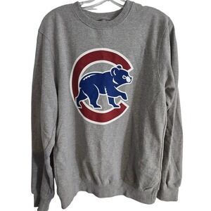 Chicago Cubs Gray Crewneck Sweatshirt Men's Small MLB Baseball Pullover